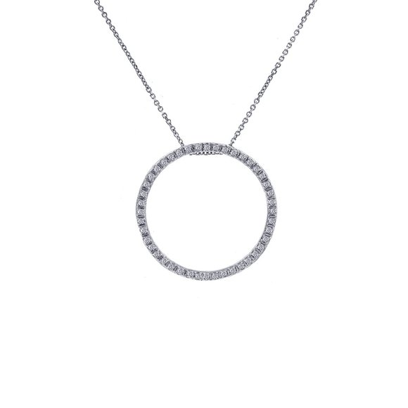 0.45 Carat Diamond Sparkling Eternity Pendant - Picture 6 of 10
